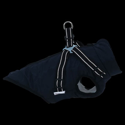 Hundemantel Geschirr Wasserdicht Reflektierend Marineblau L32