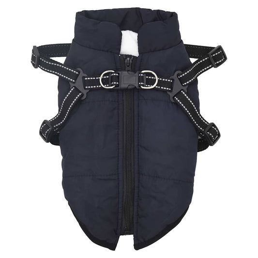 Hundemantel Geschirr Wasserdicht Reflektierend Marineblau L36