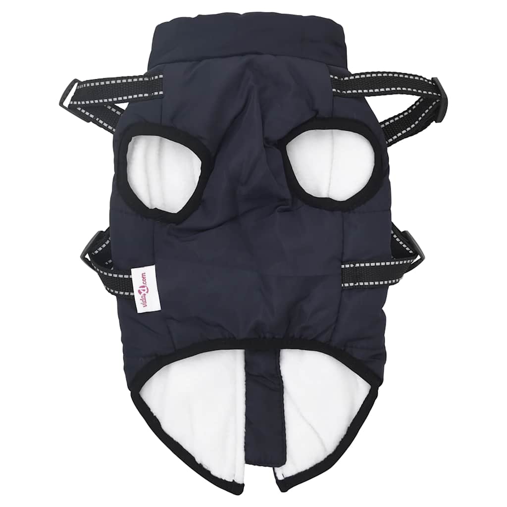 Hundemantel Geschirr Wasserdicht Reflektierend Marineblau L40