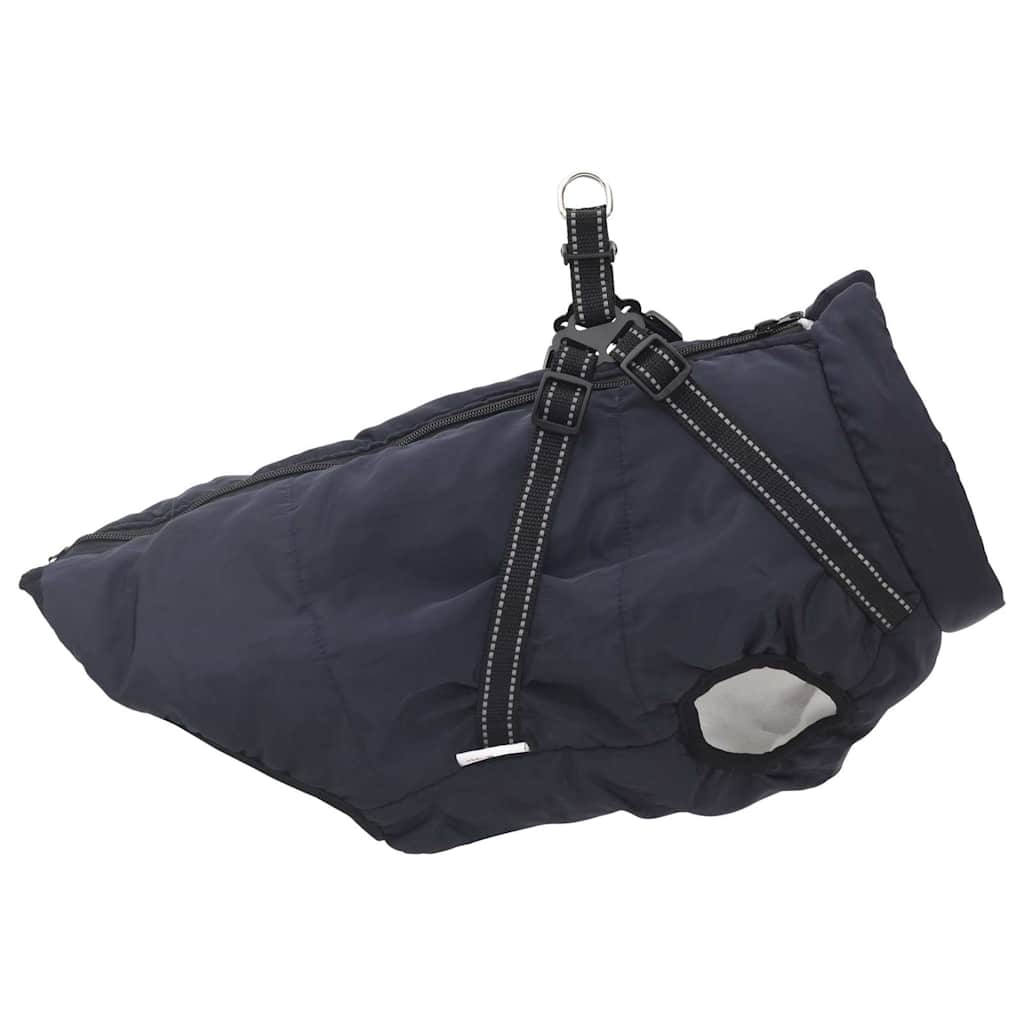 Hundemantel Geschirr Wasserdicht Reflektierend Marineblau L44
