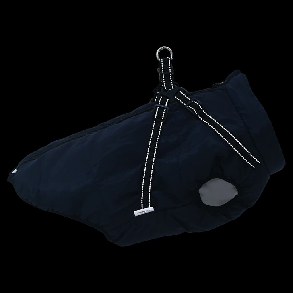 Hundemantel Geschirr Wasserdicht Reflektierend Marineblau L52