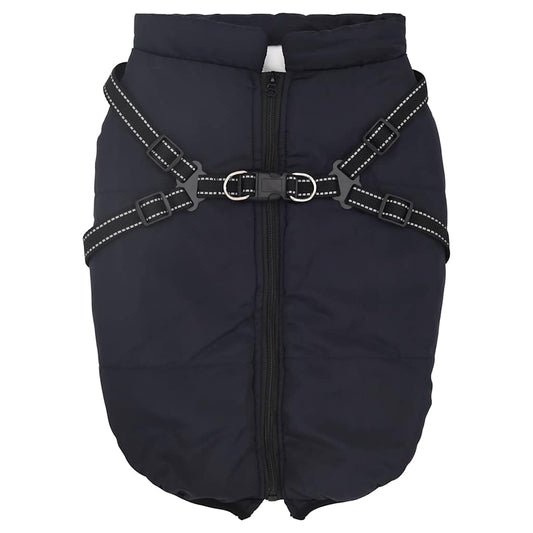 Hundemantel Geschirr Wasserdicht Reflektierend Marineblau L68