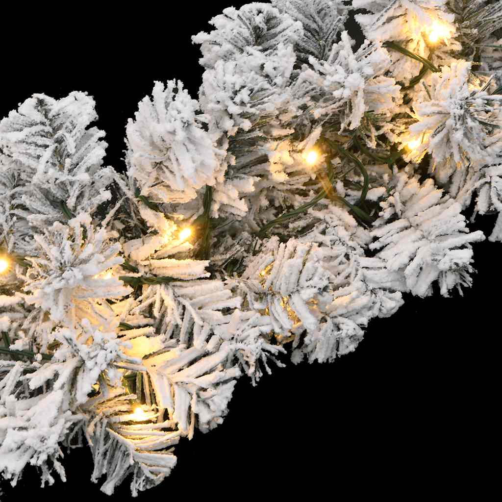 Weihnachtsgirlande mit LED-Lichtern Grün 5 m PVC