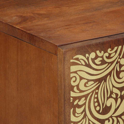 Sideboard 2 pcs Honigbraun 60 x 33.5 x 75 cm Massivholz Mango