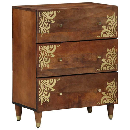 Sideboard 2 pcs Honigbraun 60 x 33.5 x 75 cm Massivholz Mango