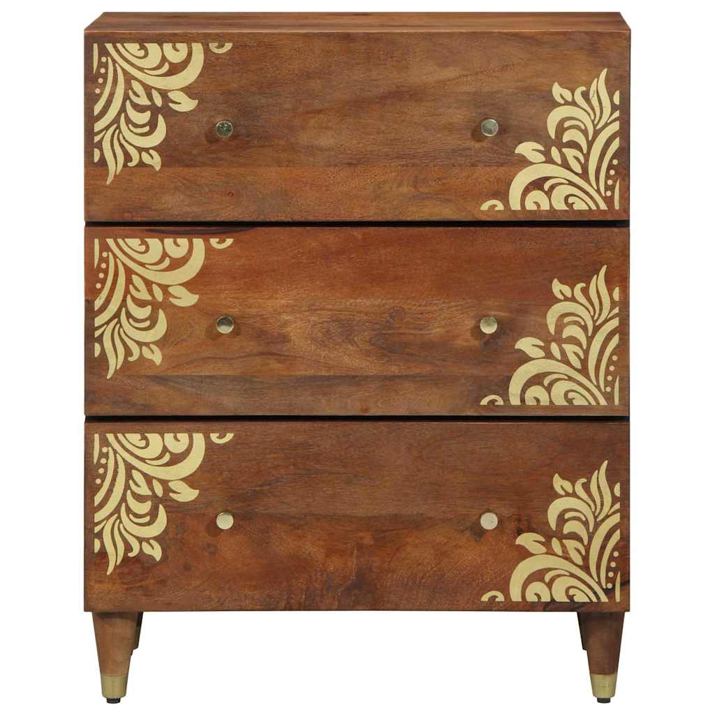 Badezimmermöbel Set 3 pcs Honigbraun und Gold 180 x 33 x 75 cm