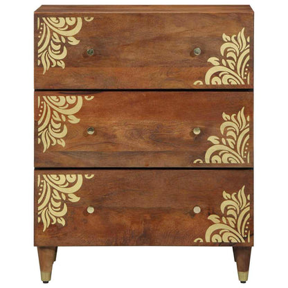 Badezimmermöbel Set 3 pcs Honigbraun und Gold 180 x 33 x 75 cm