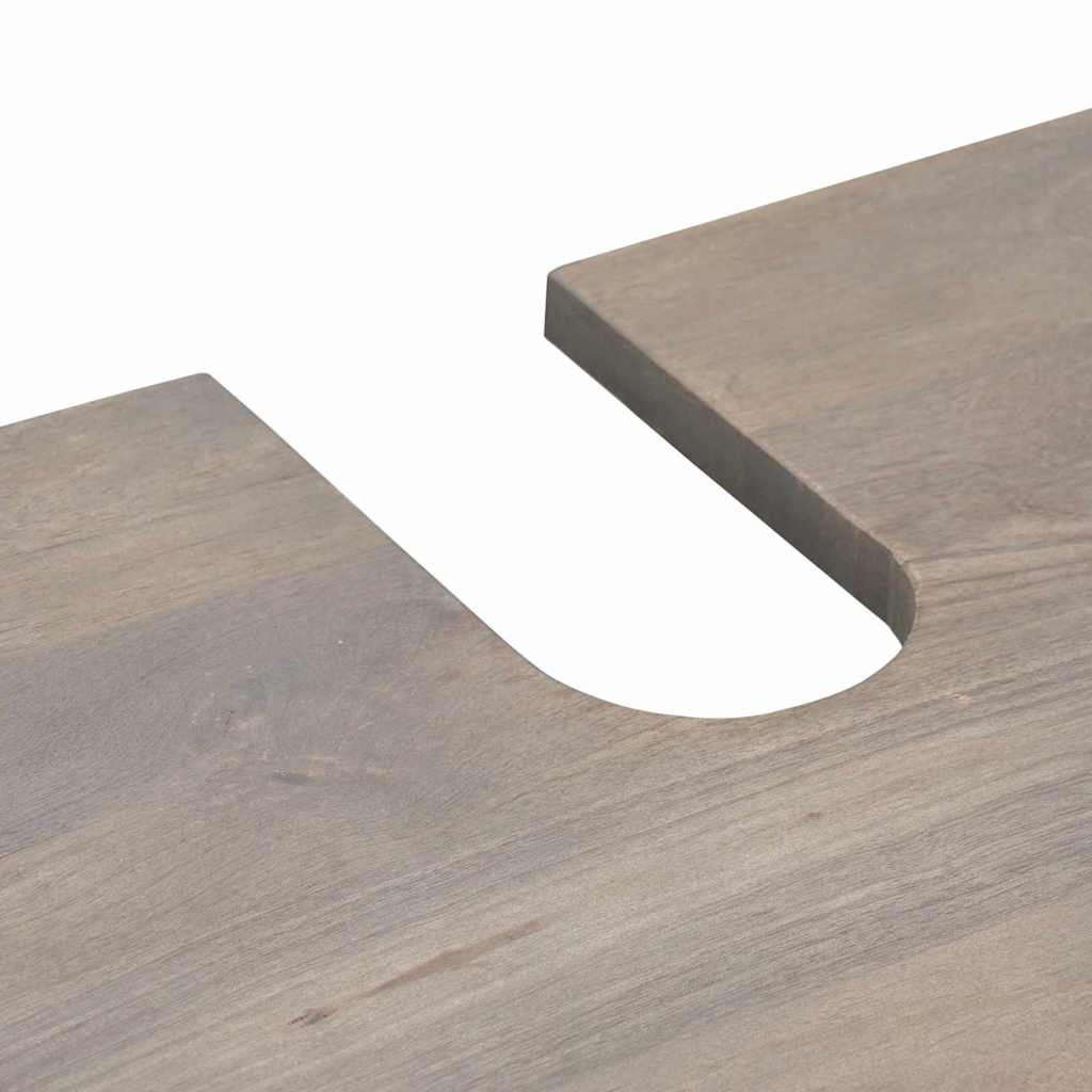 Badezimmermöbel Set mit Schubladen 3 pcs Grau 62 x 33 x 58 cm