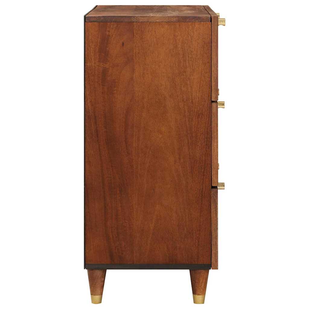 Sideboard Set 2 pcs Braun 60 x 33.5 x 75 cm Massivholz Mango