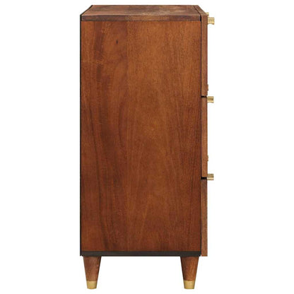 Sideboard Set 2 pcs Braun 60 x 33.5 x 75 cm Massivholz Mango
