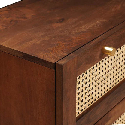Sideboard Set 3 pcs Braun 180 x 33 x 75 cm Massivholz Mango