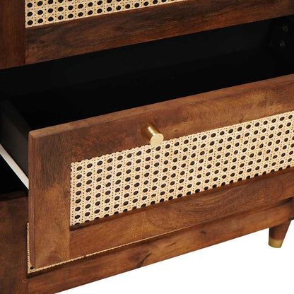 Sideboard Set 3 pcs Braun 180 x 33 x 75 cm Massivholz Mango