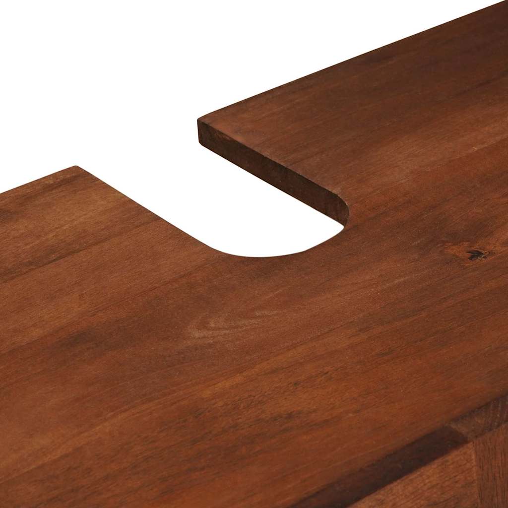 Badezimmermöbel mit Tür 3 pcs 38 x 33 x 160 cm Massives Mango-Holz