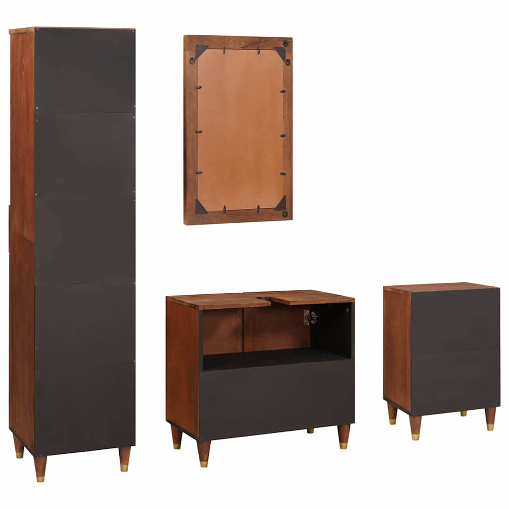 Badezimmermöbel mit Schubladen Wandmontiert 4 pcs 38 x 33 x 160 cm