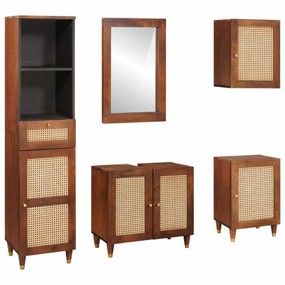 Badezimmermöbel mit Schubladen Wandmontiert 5 pcs 38 x 33 x 160 cm