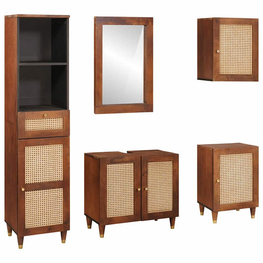 Badezimmermöbel mit Schubladen Wandmontiert 5 pcs 38 x 33 x 160 cm