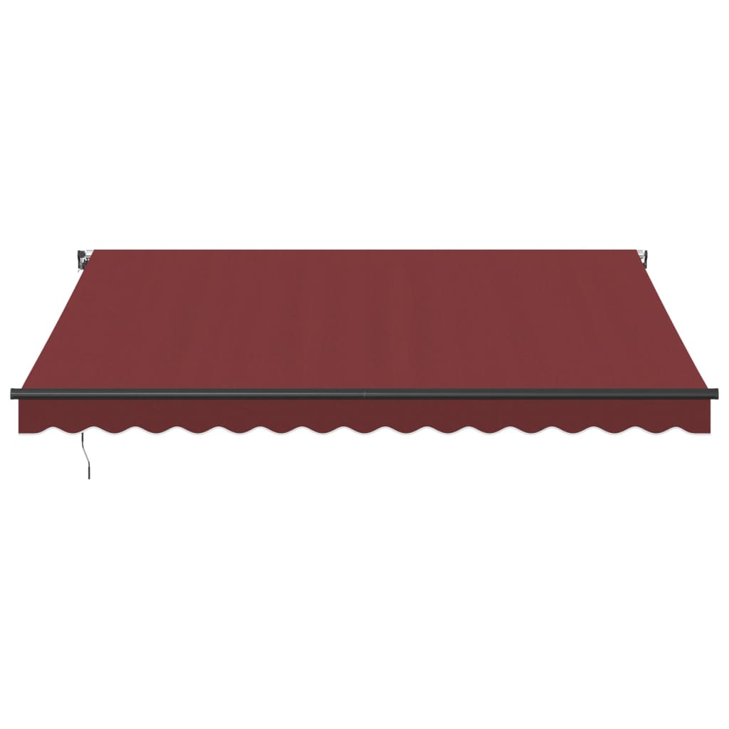 Markise Manuell mit LEDs Weinrot 400x300 cm