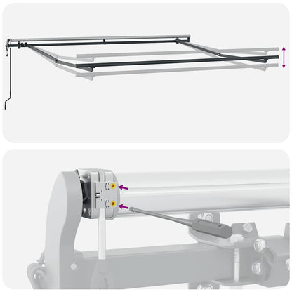 Markise Automatisch Braun 300x250 cm