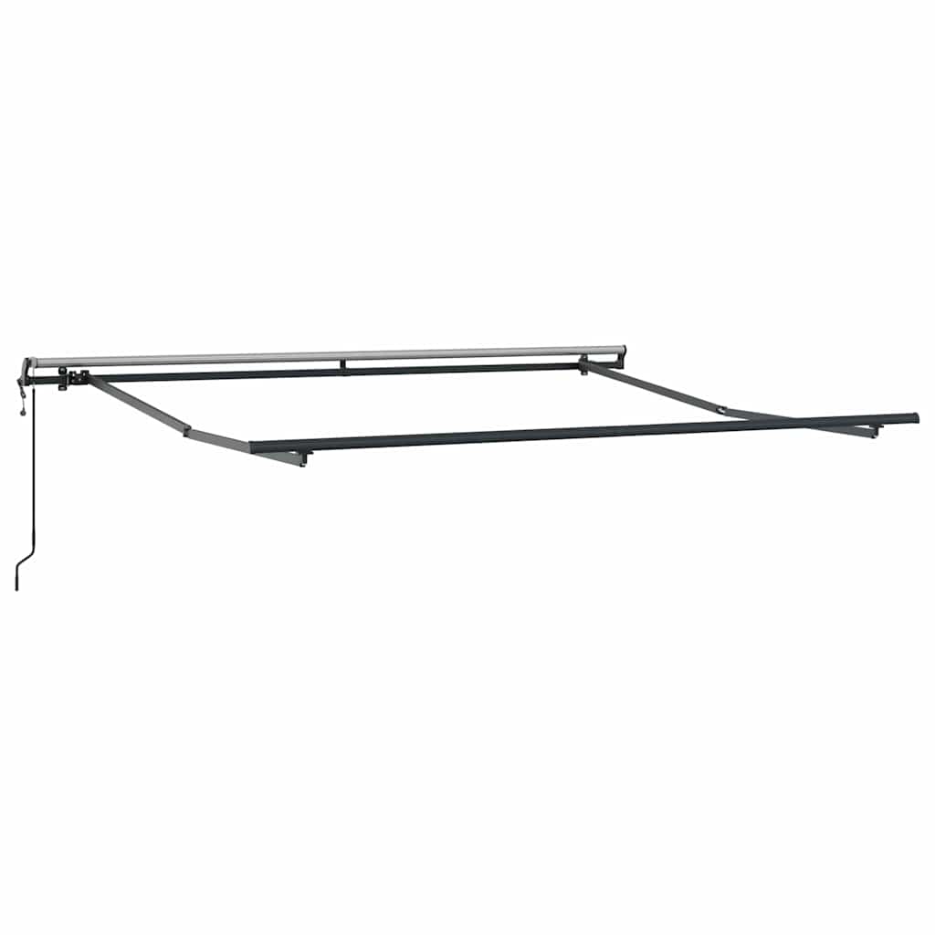 Markise Automatisch Anthrazit und Weiß 300x250 cm