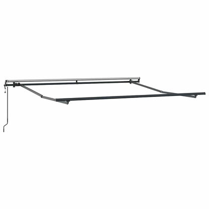 Markise Automatisch Anthrazit und Weiß 300x250 cm