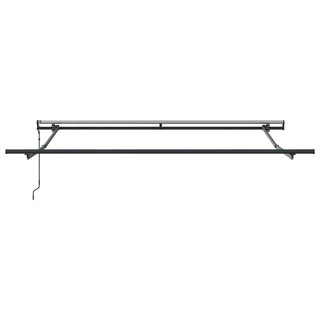 Markise Automatisch Anthrazit und Weiß 300x250 cm