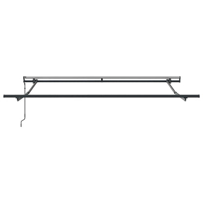 Markise Automatisch Anthrazit und Weiß 300x250 cm