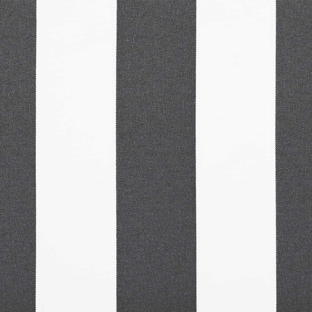 Markise Manuell Anthrazit und Weiß 400x300 cm