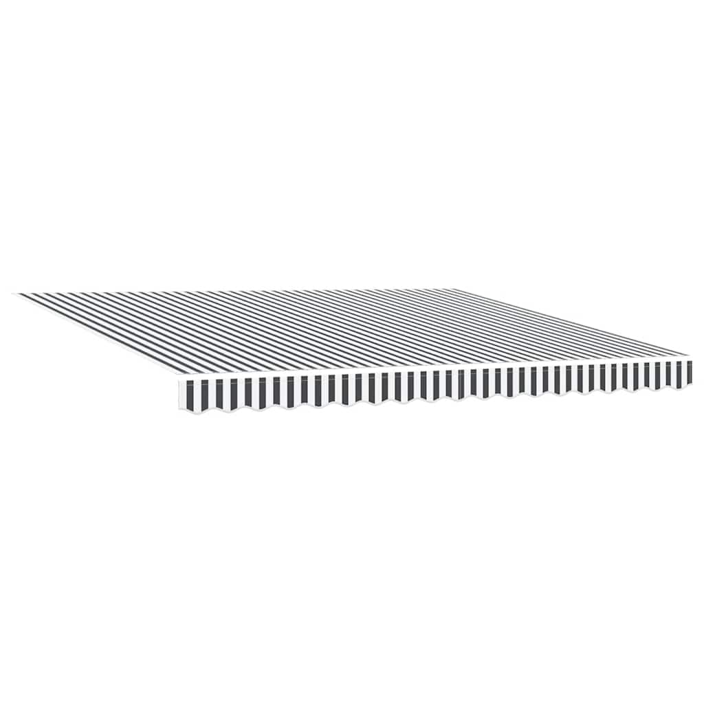 Markise Automatisch Anthrazit und Weiß 400x300 cm