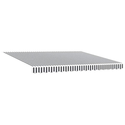 Markise Automatisch Anthrazit und Weiß 400x300 cm