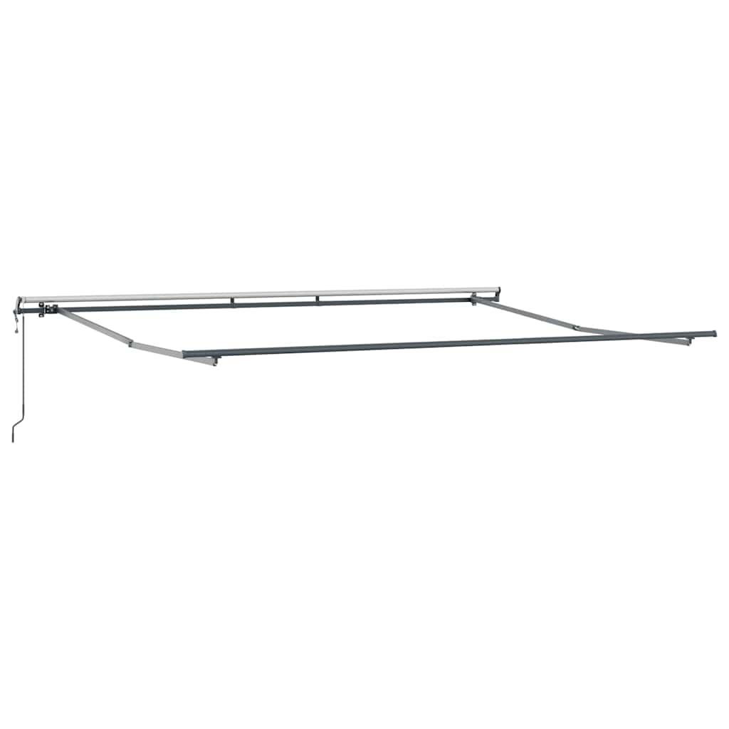 Markise Automatisch Anthrazit und Weiß 400x300 cm