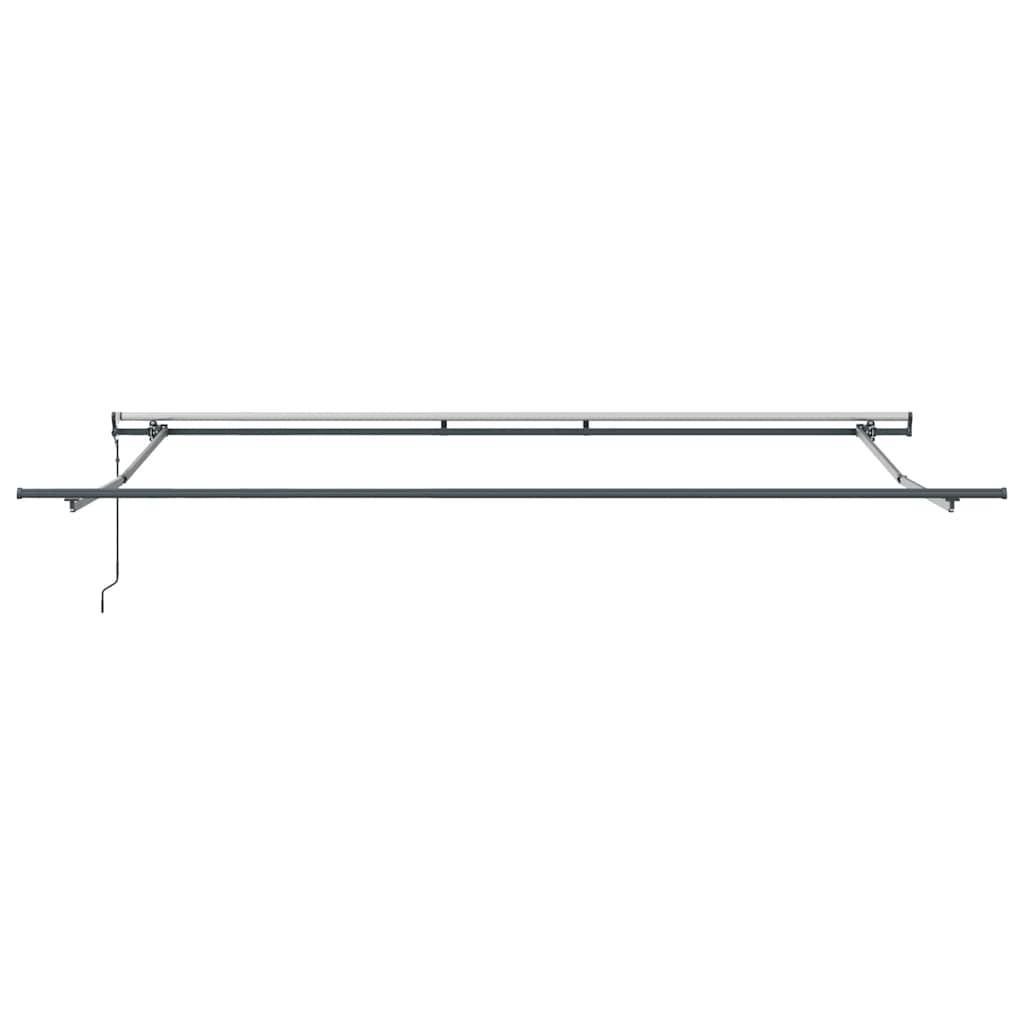 Markise Automatisch Anthrazit und Weiß 400x300 cm