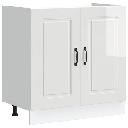 Kalmar vask underskab hvid højglans 80x46x81,5 cm