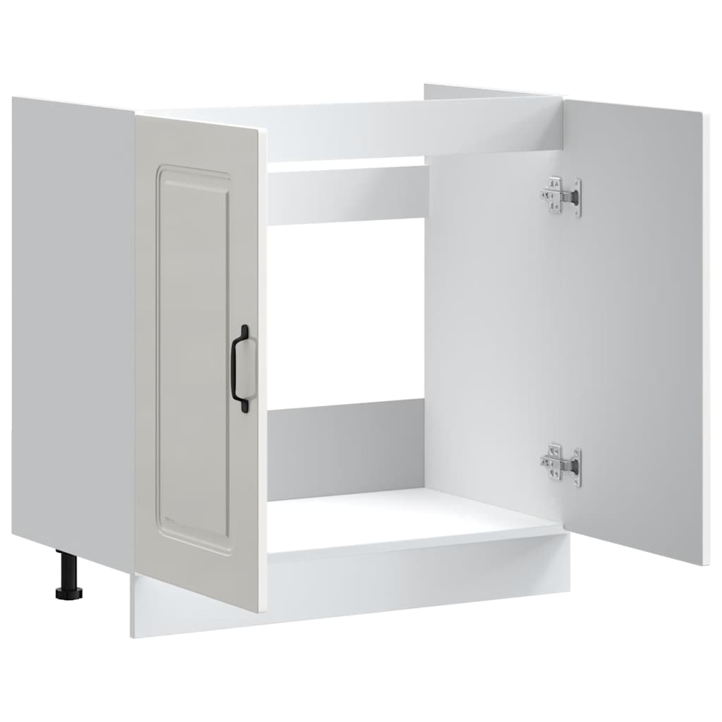 Kalmar vask underskab hvid højglans 80x46x81,5 cm