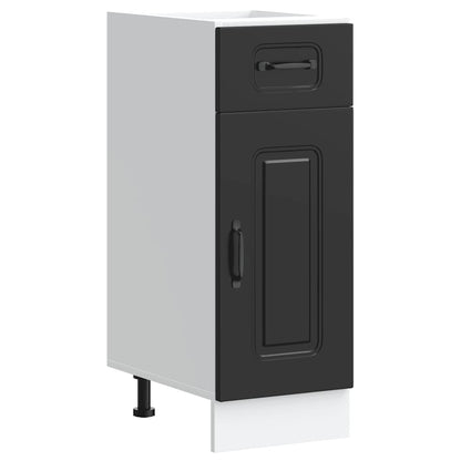 Küchenunterschrank Kalmar Schwarz Holzwerkstoff