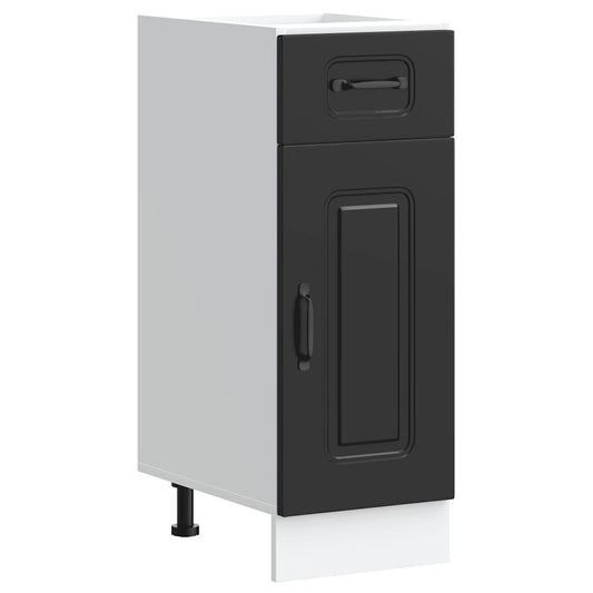 Küchenunterschrank Kalmar Schwarz Holzwerkstoff