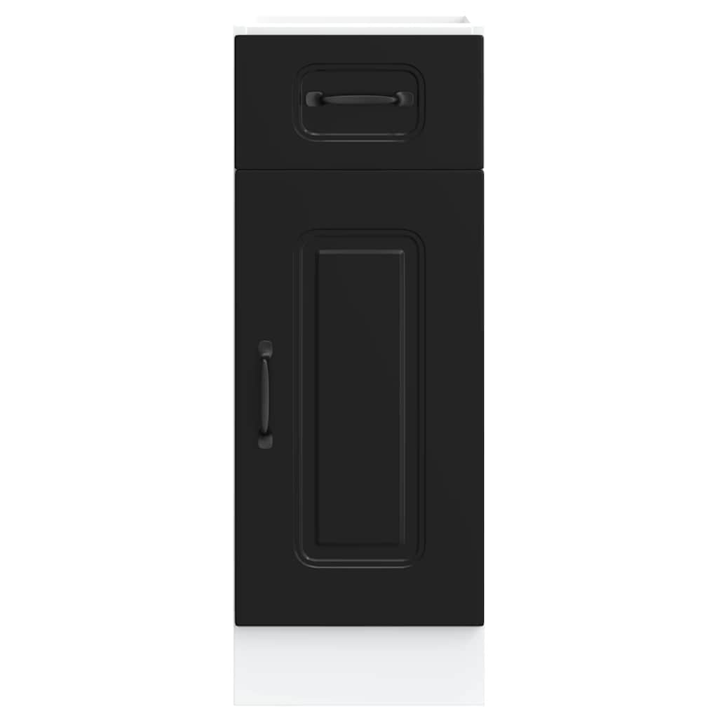 Küchenunterschrank Kalmar Schwarz Holzwerkstoff
