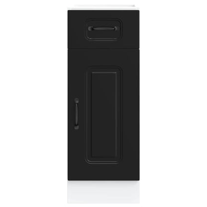 Küchenunterschrank Kalmar Schwarz Holzwerkstoff