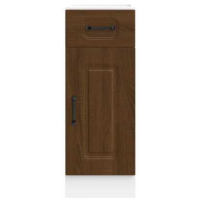 Küchenunterschrank Kalmar Braun Eichen-Optik Holzwerkstoff