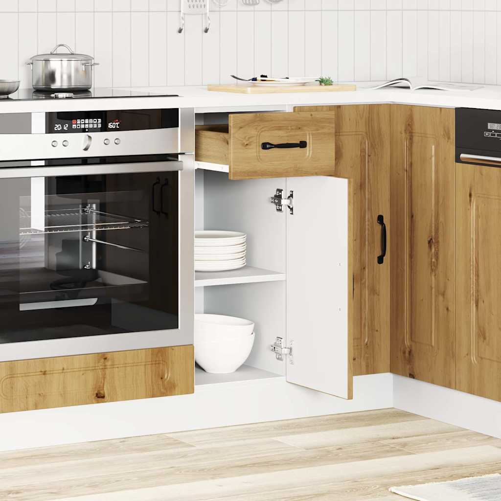 Küchenunterschrank Kalmar Artisan-Eiche Holzwerkstoff
