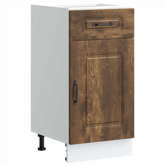 Küchenunterschrank Kalmar Räuchereiche Holzwerkstoff