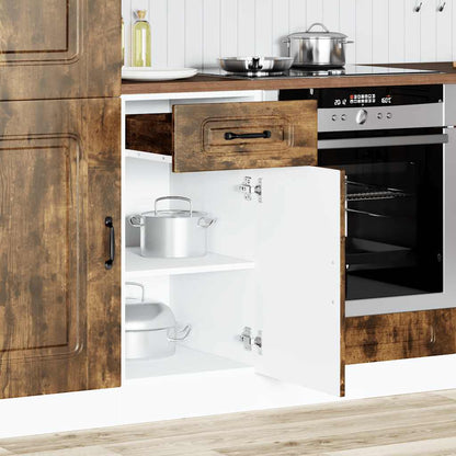 Küchenunterschrank Kalmar Räuchereiche Holzwerkstoff