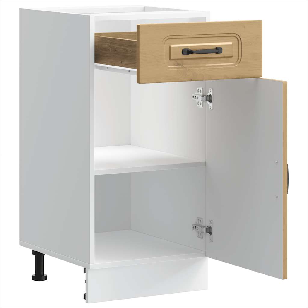 Küchenunterschrank Kalmar Artisan-Eiche Holzwerkstoff