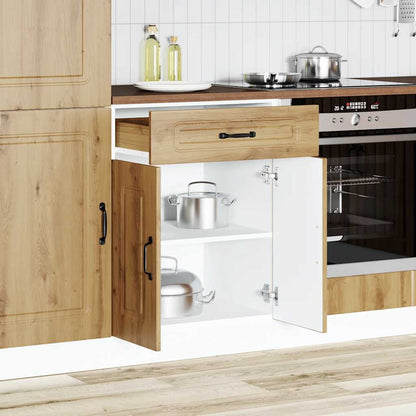 Küchenunterschrank Kalmar Artisan-Eiche Holzwerkstoff