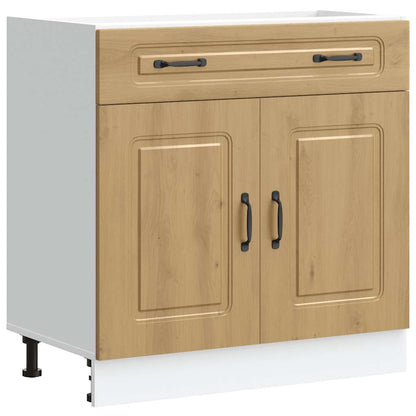 Küchenunterschrank Kalmar Artisan-Eiche Holzwerkstoff