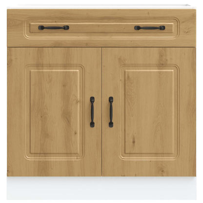 Küchenunterschrank Kalmar Artisan-Eiche Holzwerkstoff