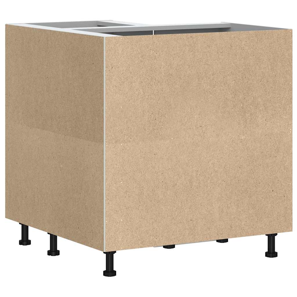 Küchen-Eckunterschrank Kalmar Weiß Holzwerkstoff