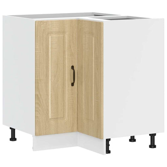 Küchen-Eckunterschrank Kalmar Sonoma-Eiche Holzwerkstoff