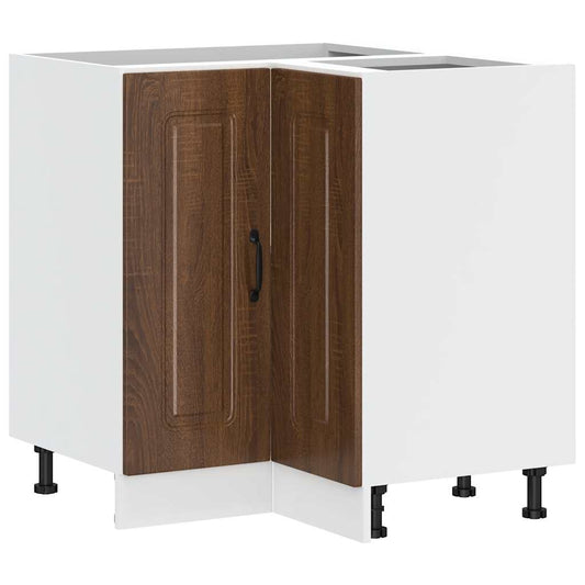 Küchen-Eckunterschrank Kalmar Braun Eichen-Optik Holzwerkstoff