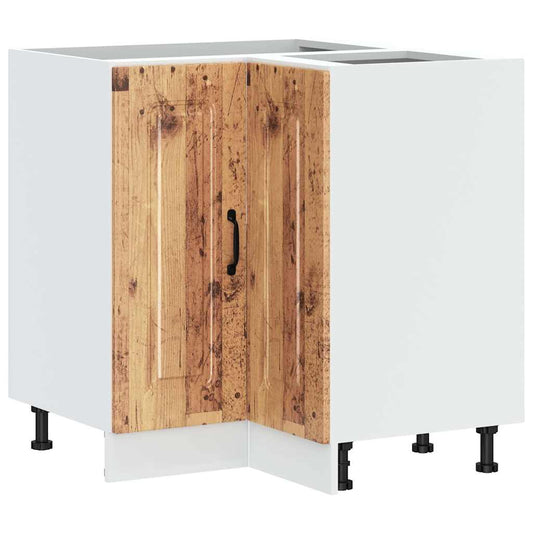 Küchen-Eckunterschrank Kalmar Altholz-Optik Holzwerkstoff