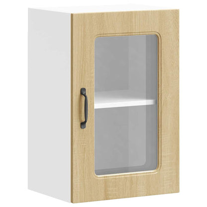Küchen-Hängeschrank mit Glastür Kalmar Sonoma-Eiche Holzwerkstoff